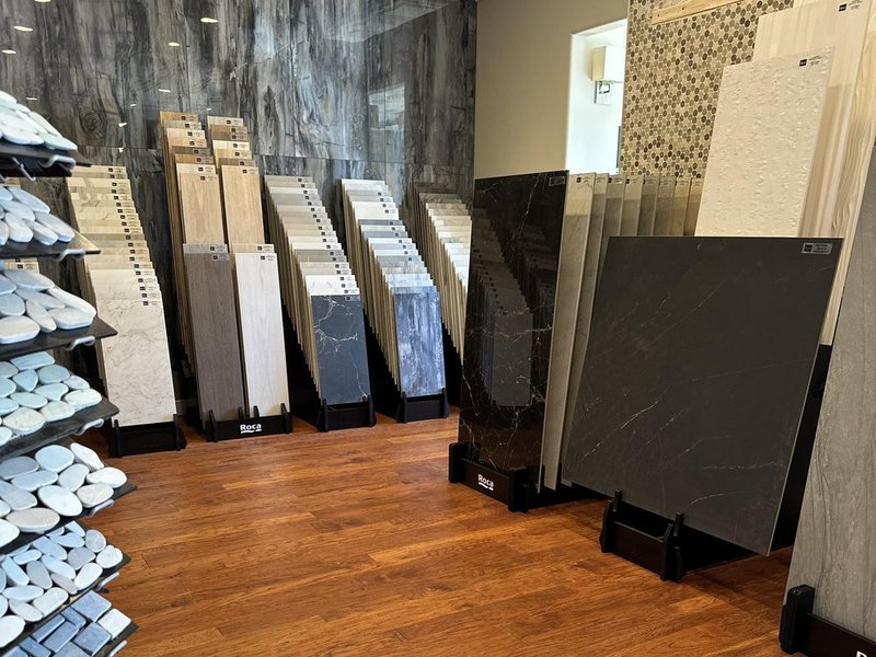 Tile Flooring Sample Display at Philadelphia Flooring Solutions Showroom in Cherry Hill, NJ