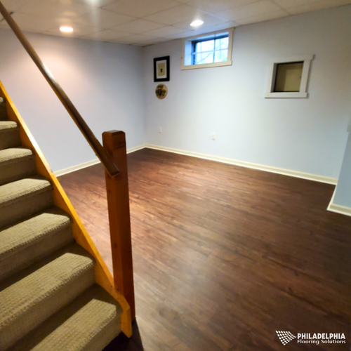 LVP flooring in a New Jersey home by Philadelphia Flooring Solutions