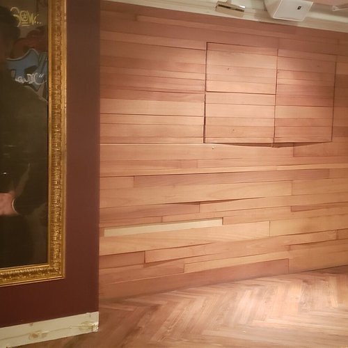 Unique wood walls for Porta by Philadelphia Flooring Solutions in Philadelphia, PA