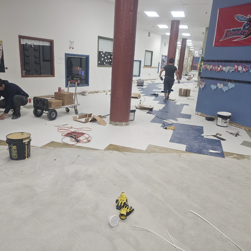 Philadelphia Flooring Solutions's commercial flooring work for Wissahickon Charter School in Philadelphia, PA