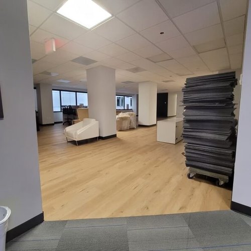 Philadelphia Flooring Solutions's commercial flooring work for JetBlue Airways in Norris Square, PA