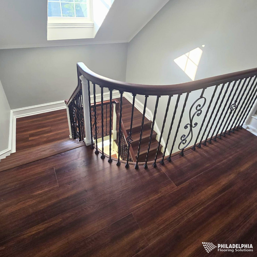 Luxury Vinyl LVP floors in a NJ home by Philadelphia Flooring Solutions