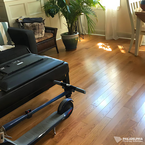 Luxury Vinyl LVP floors in a NJ home by Philadelphia Flooring Solutions