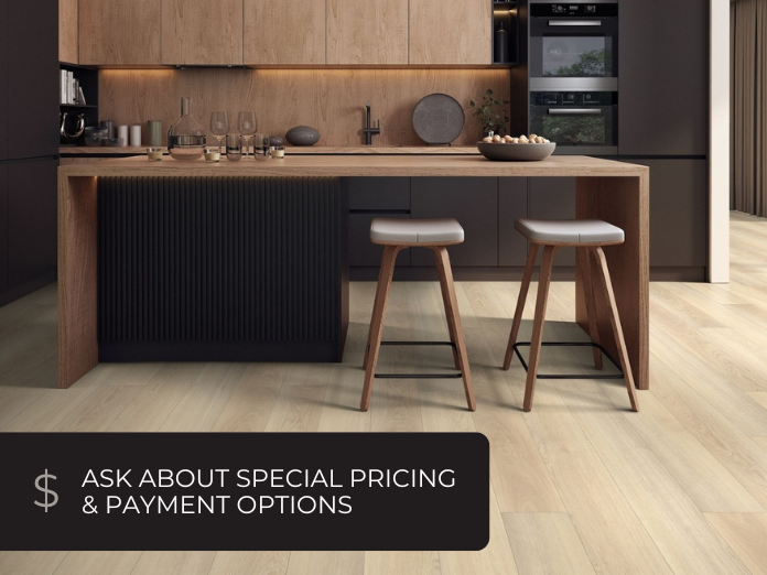 Ask us about special pricing and payment options for your flooring project