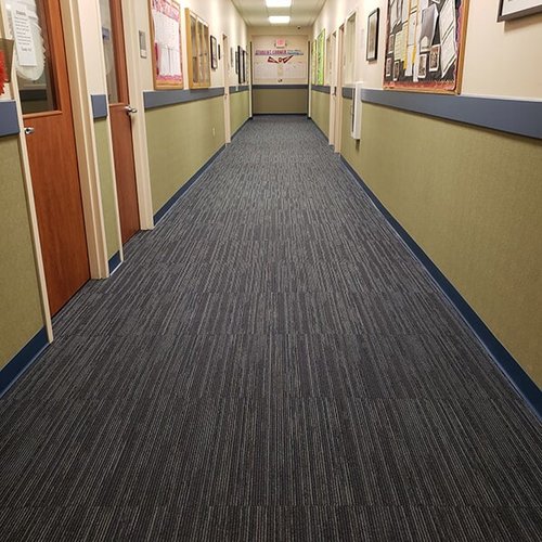 Philadelphia Flooring Solutions's commercial carpet flooring work for Lincoln Technical Institute, INC in Norris Square, PA