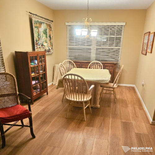 LVP floors in a NJ home by Philadelphia Flooring Solutions