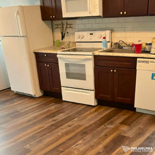 Luxury Vinyl LVP floors in a NJ home by Philadelphia Flooring Solutions