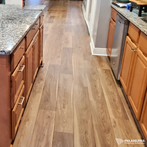 LVP flooring in a New Jersey home by Philadelphia Flooring Solutions