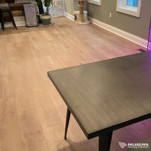 Luxury Vinyl LVP floors in a NJ home by Philadelphia Flooring Solutions