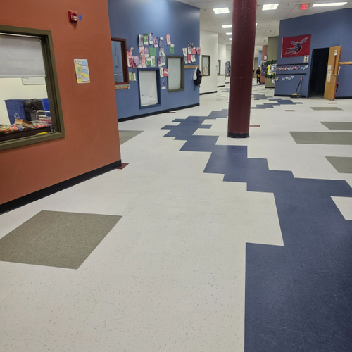 Philadelphia Flooring Solutions's commercial flooring work for Wissahickon Charter School in Philadelphia, PA