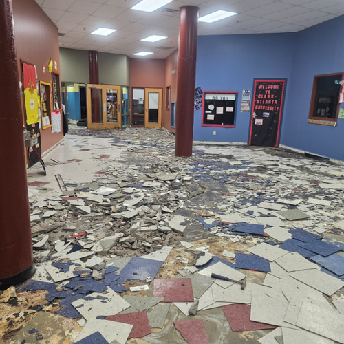 Philadelphia Flooring Solutions's commercial flooring work for Wissahickon Charter School in Philadelphia, PA